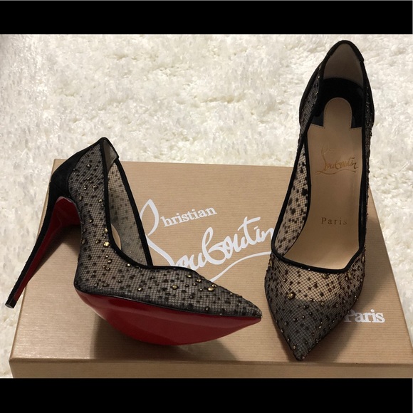 Christian Louboutin Shoes - Christian Louboutin Follies Lace/Kid Leather
